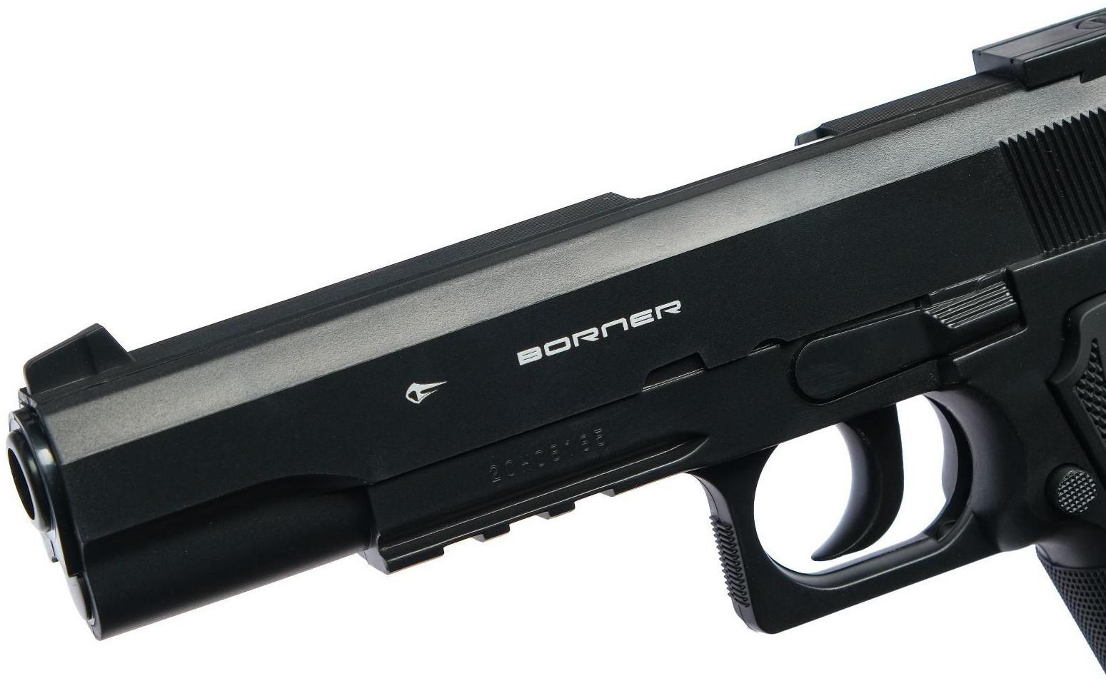 Пистолет пневматический BORNER Power win 304, кал. 4.5 мм, 3 Дж, до 120 м/с