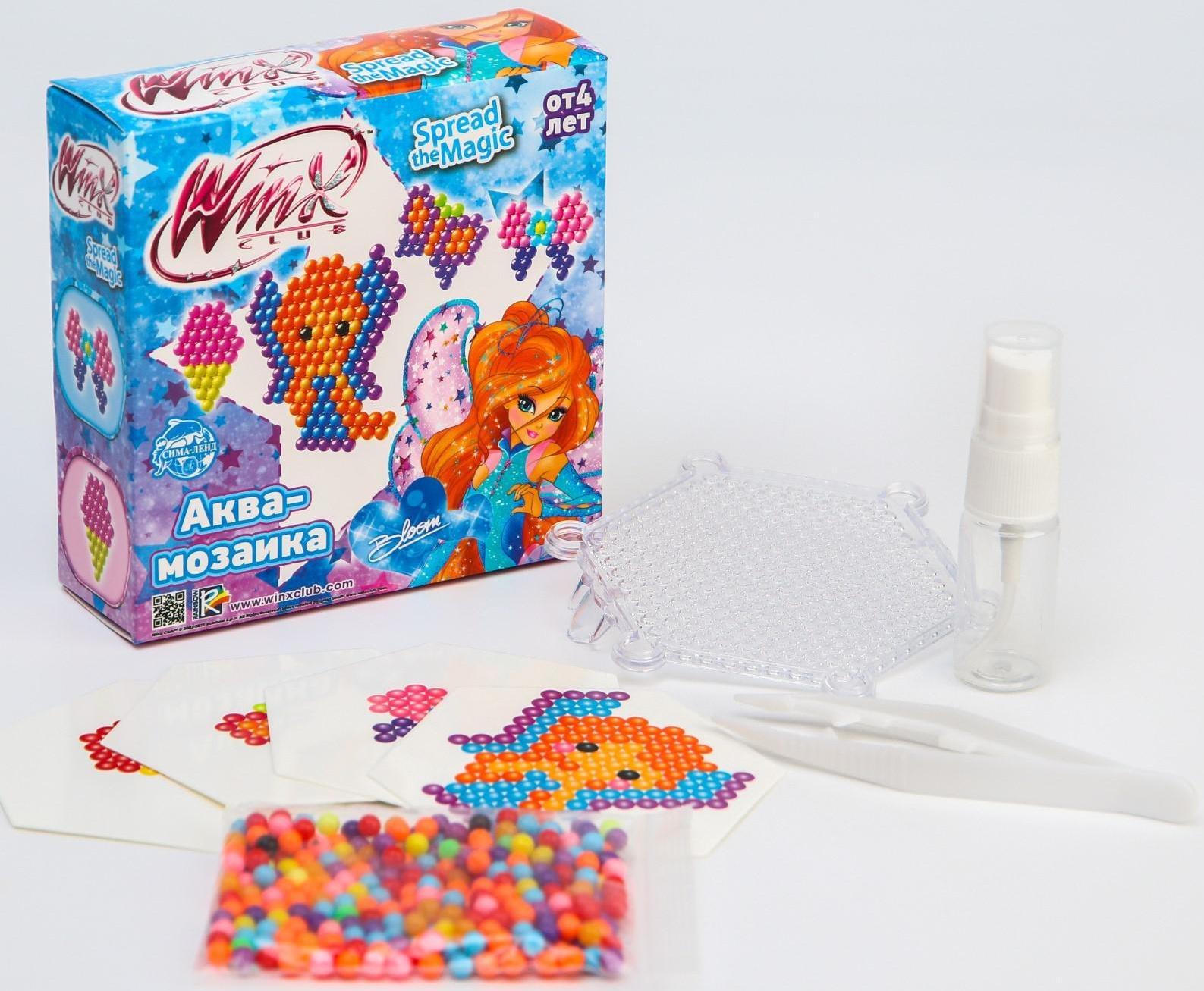 Аквамозаика «Волшебницы WINX», фея ВИНКС, Блум, с бантиком