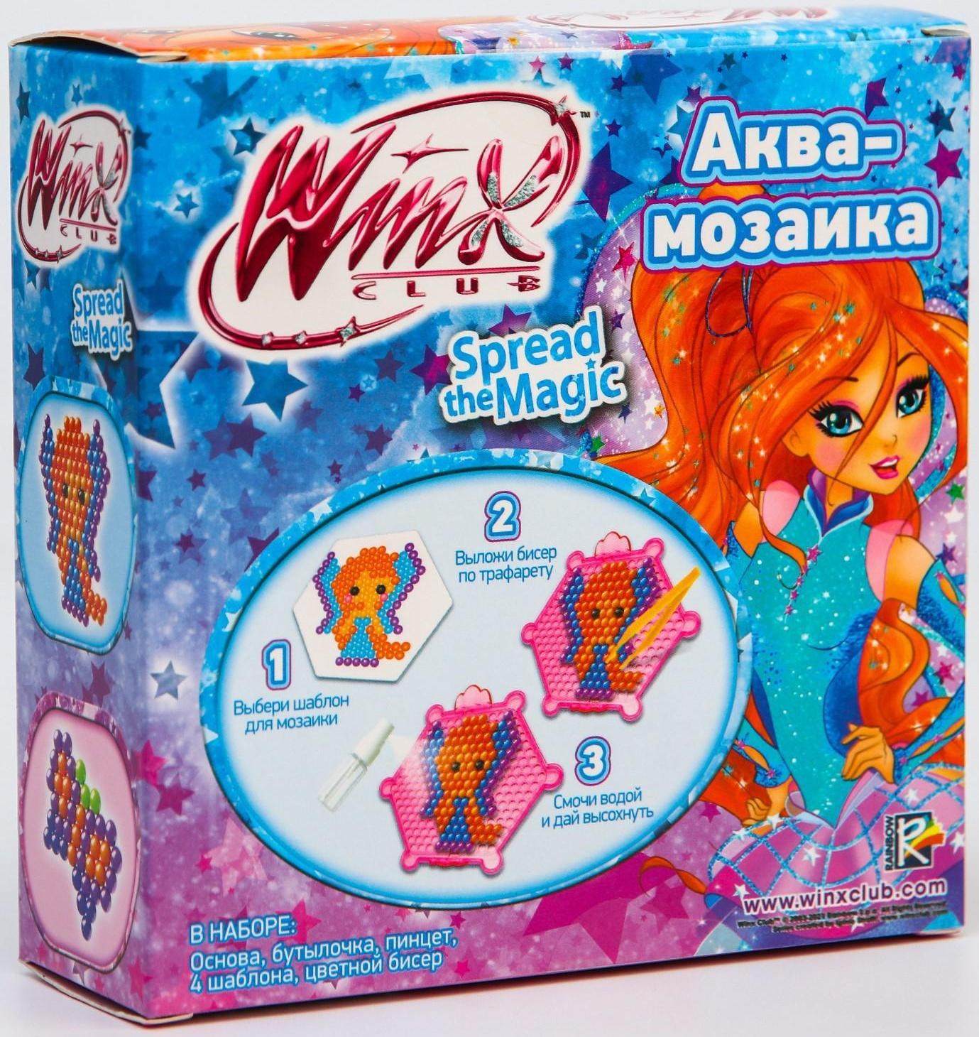 Аквамозаика «Волшебницы WINX», фея ВИНКС, Блум, с бантиком