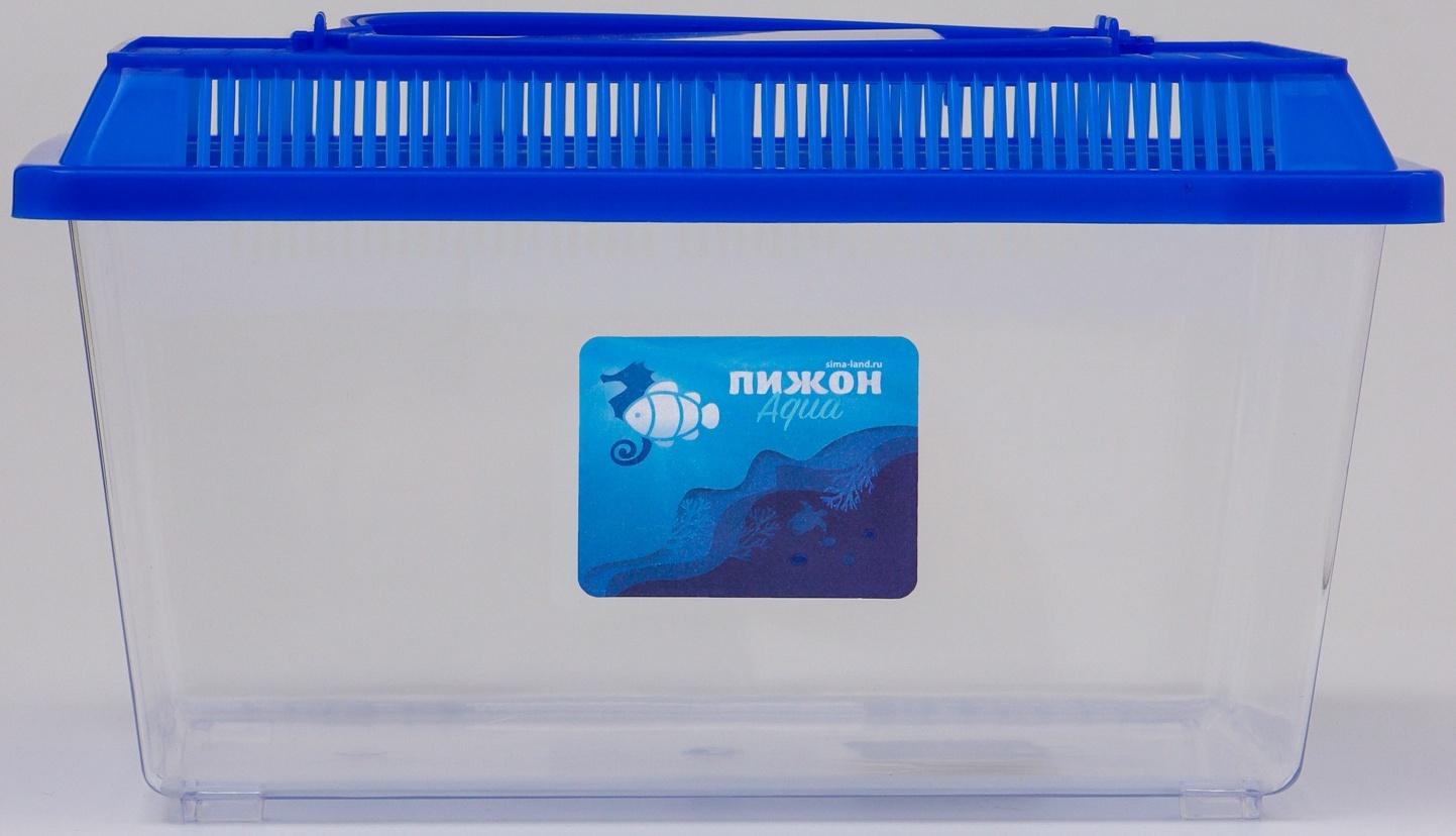 Переноска прямоугольная, 26.5×16.5×17 см, голубой