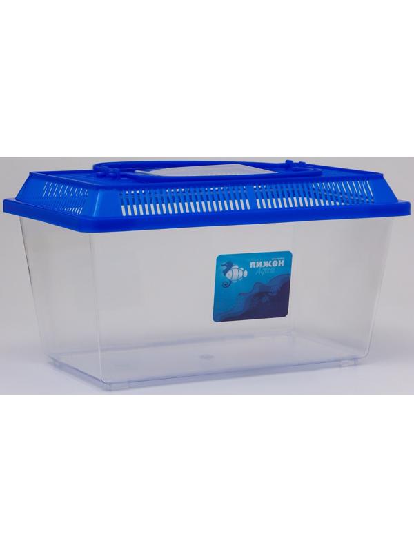 Переноска прямоугольная, 26.5×16.5×17 см, голубой