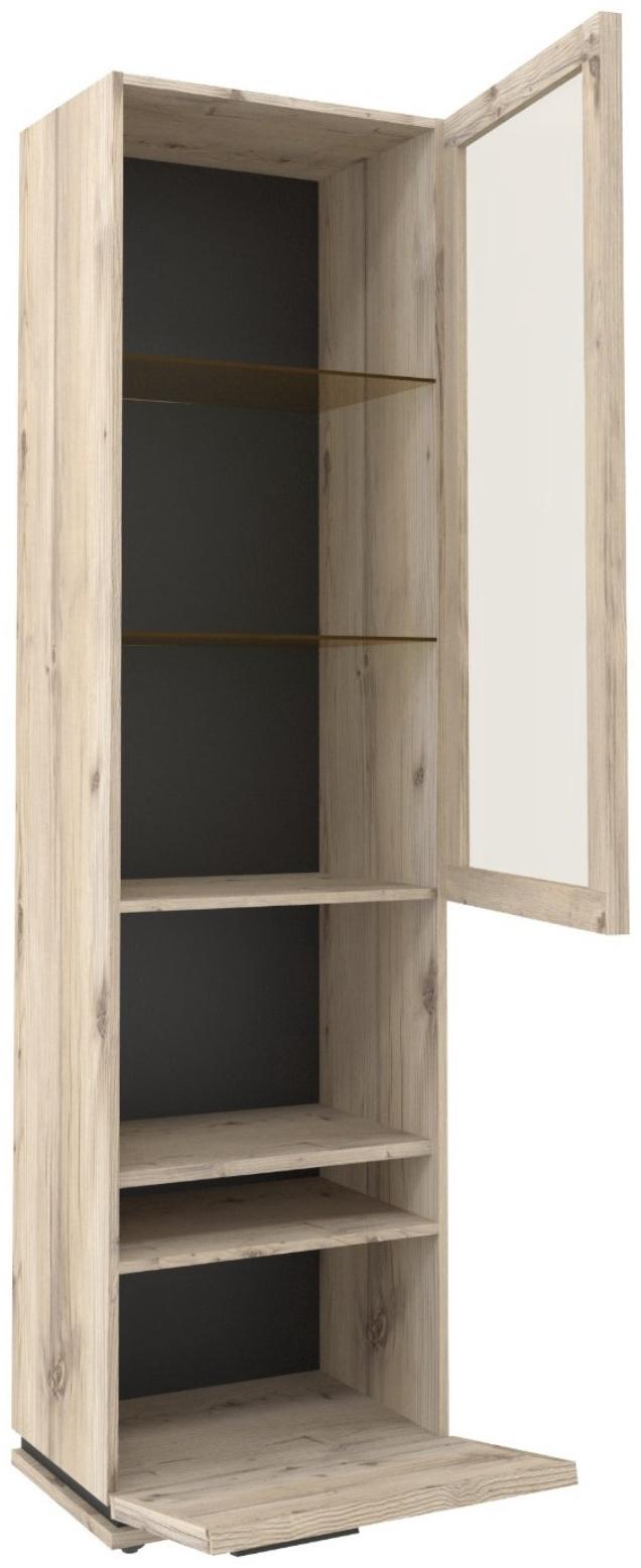 Шкаф для посуды Nature 13, 560×416×2116 мм, цвет гаскон пайн/чёрный