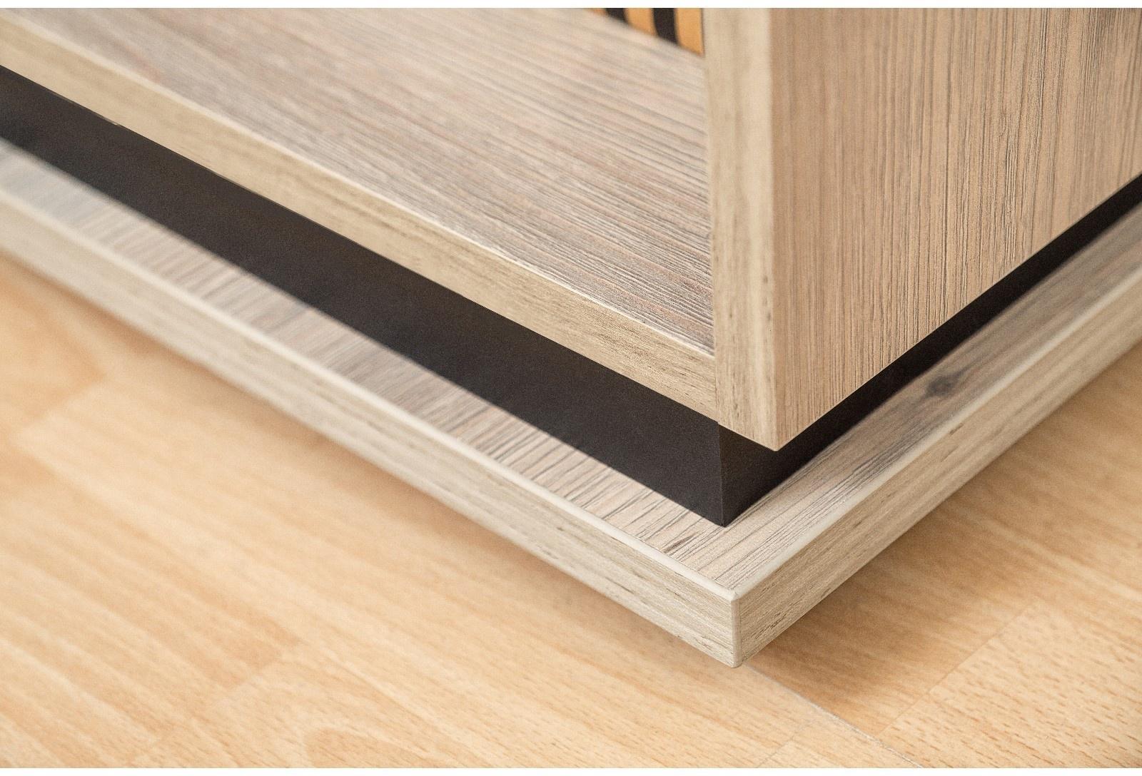 Шкаф для посуды Nature 13, 560×416×2116 мм, цвет гаскон пайн/чёрный