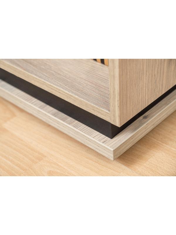 Шкаф для посуды Nature 13, 560×416×2116 мм, цвет гаскон пайн/чёрный