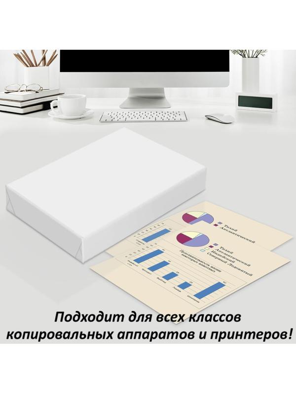 Бумага А4 500 л Светокопи ECO, 80 г/м², белизна 60% ISO, 93% CIE, класс C (цена за 500 листов)