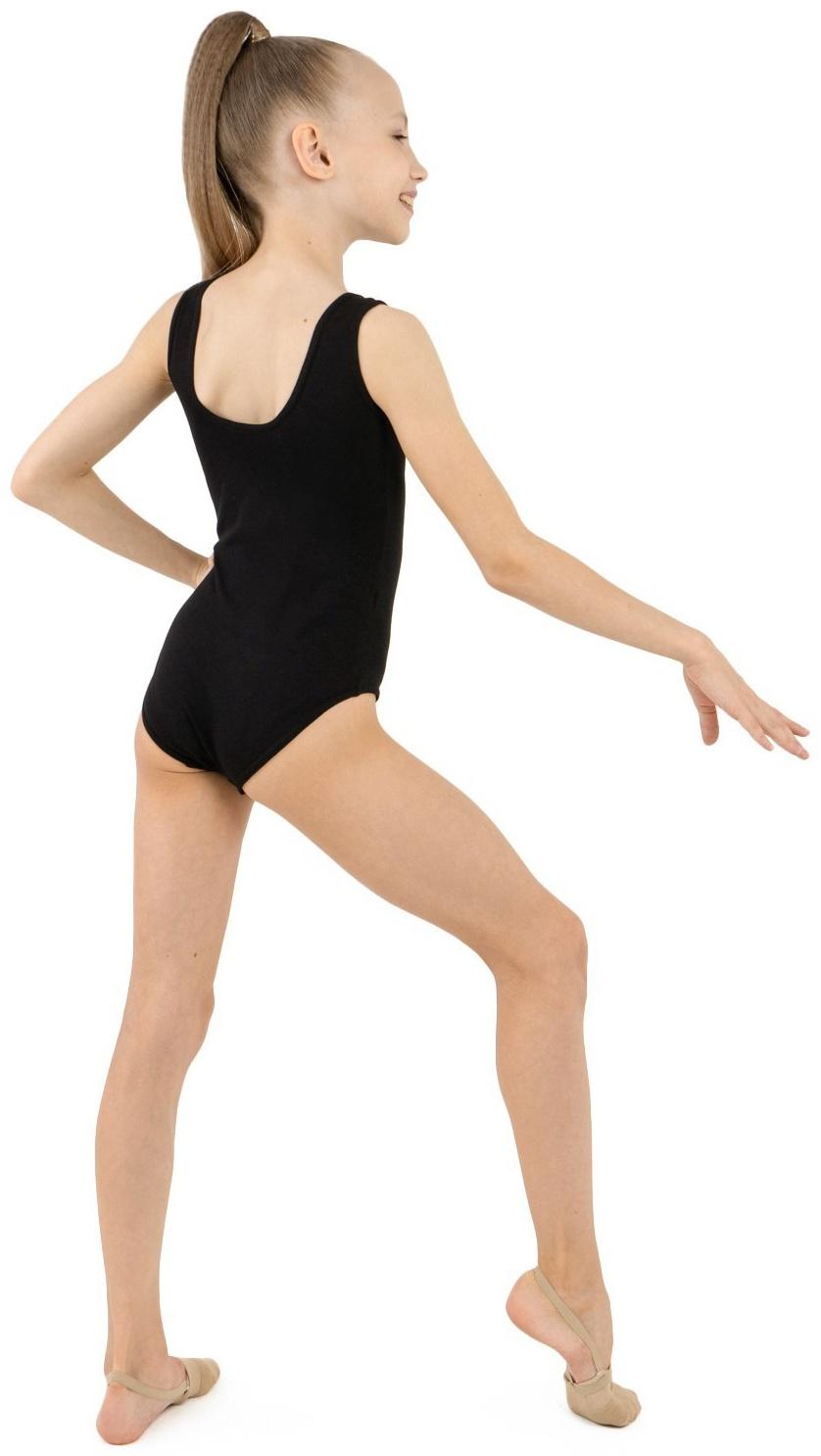 Купальник х/б маечкой, цвет чёрный, размер 42, «Пёрышко»