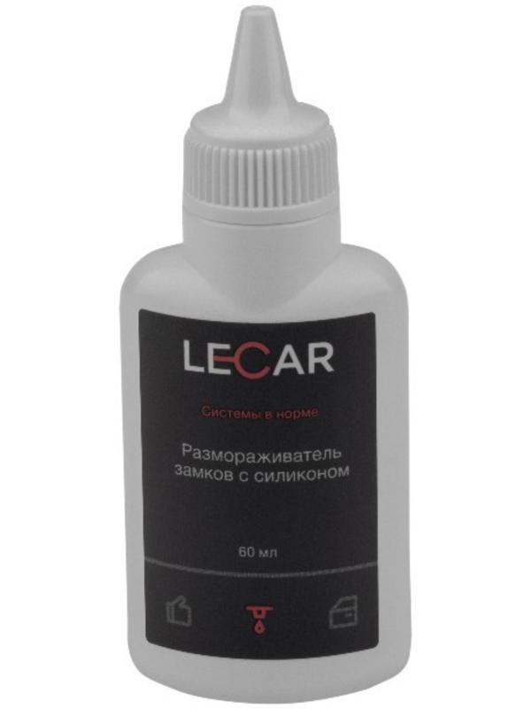 Размораживатель замков lecar с силиконом, флакон, 60 мл