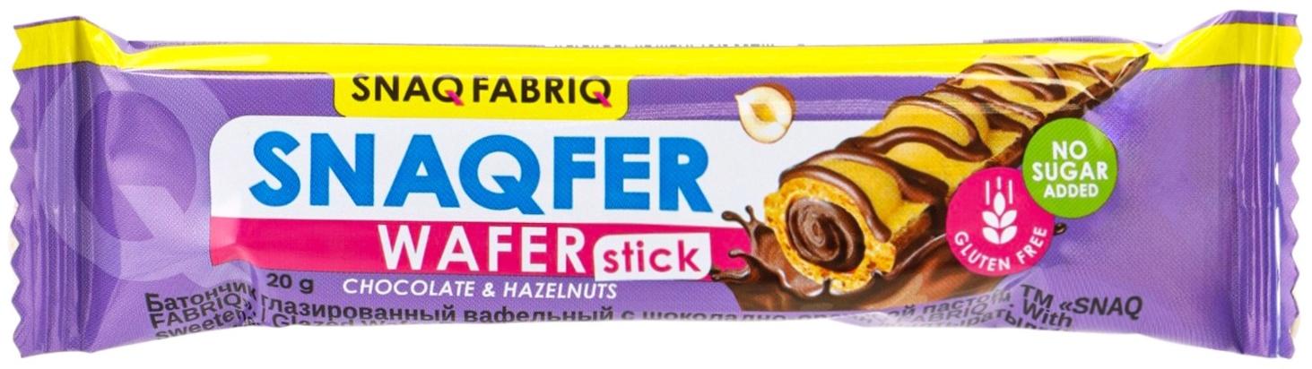 Батончик вафельный SNAQ FABRIQ, шоколадно-ореховая паста, 20 г