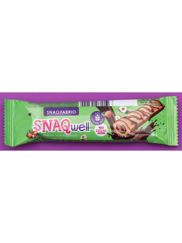 Батончик вафельный SNAQ FABRIQ, шоколадно-ореховая паста, 20 г