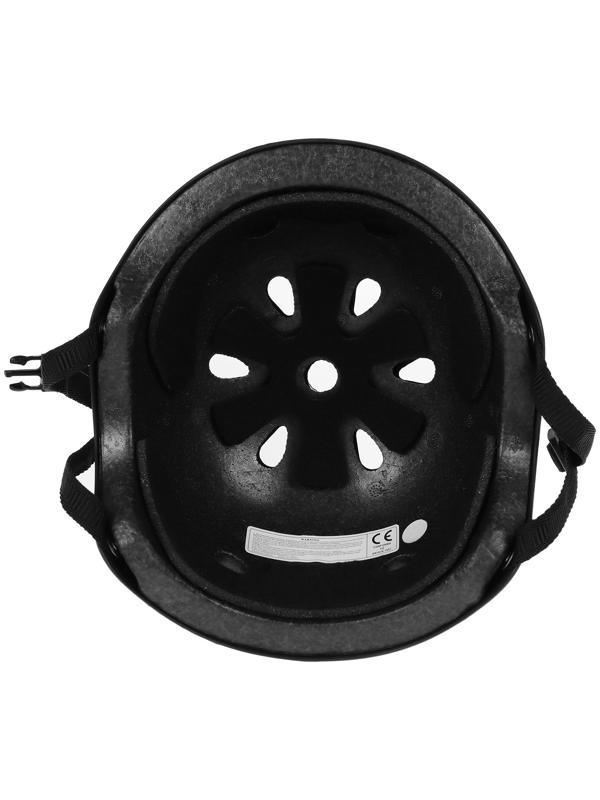 Шлем защитный детский, без регулировки, обхват 55 см, цвет чёрный