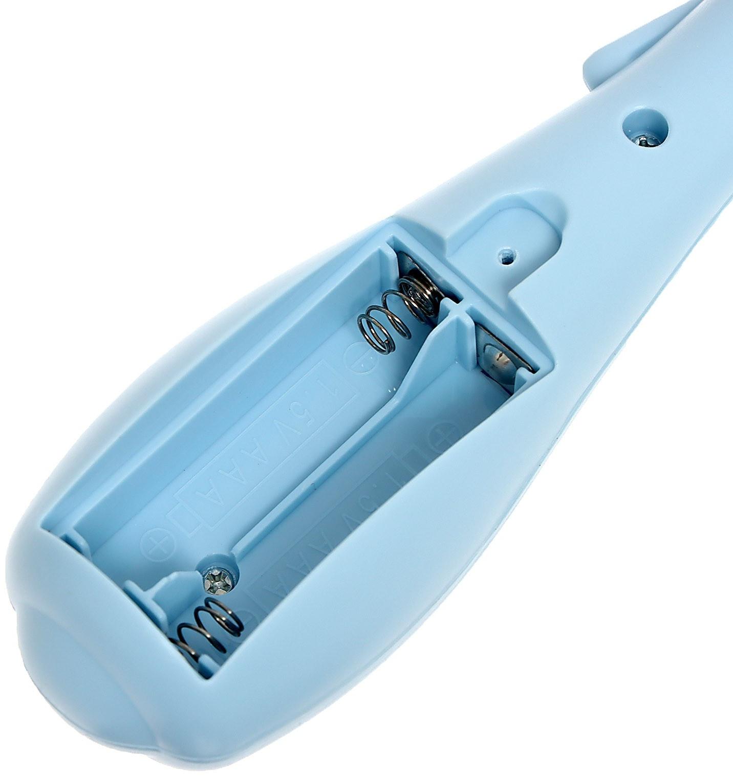 Игровой набор «Весёлые погремушки», звук, свет, цвет голубой