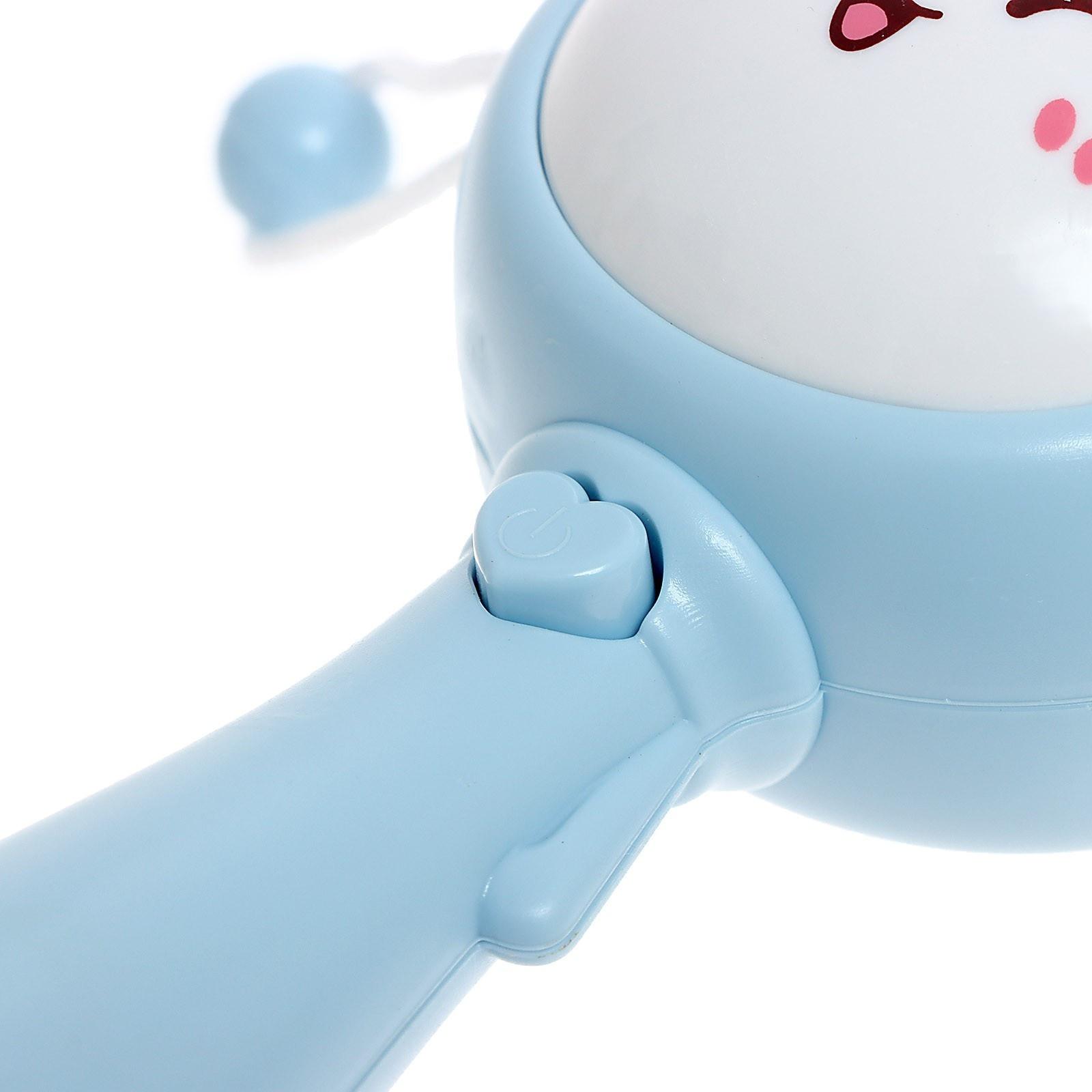 Игровой набор «Весёлые погремушки», звук, свет, цвет голубой