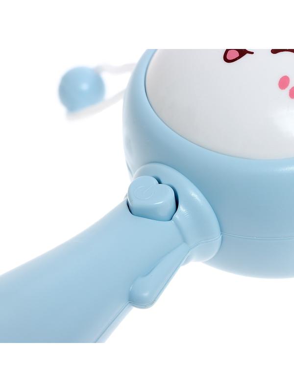 Игровой набор «Весёлые погремушки», звук, свет, цвет голубой