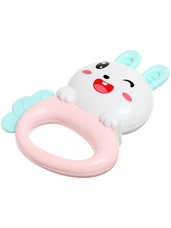 Игровой набор «Весёлые погремушки», звук, свет, цвет голубой