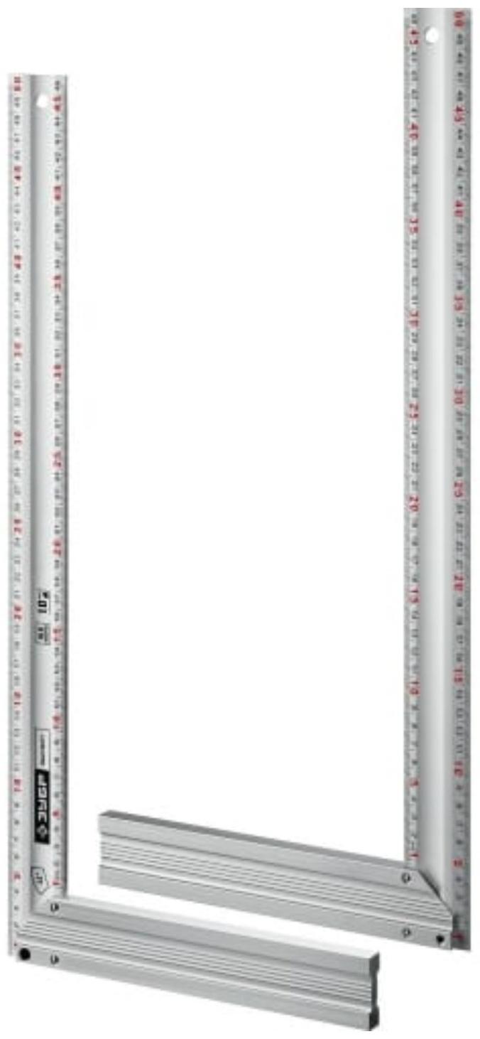 Угольник ЗУБР ЭКСПЕРТ 34392-50, с усиленным алюминиевым полотном, 500 мм