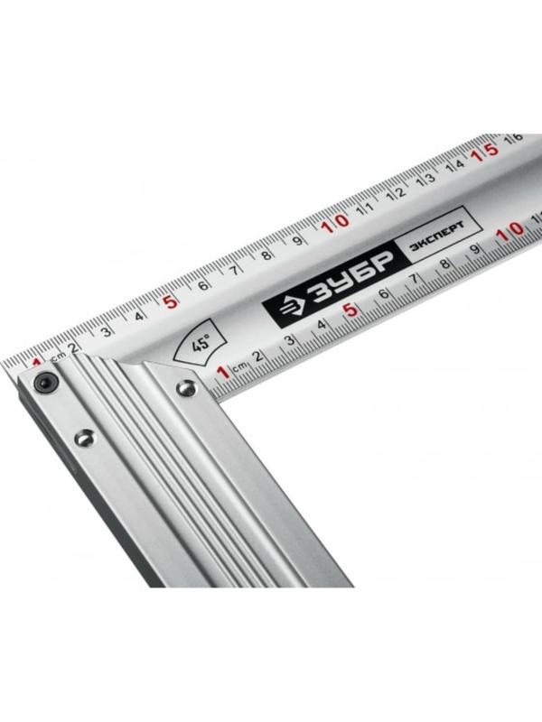 Угольник ЗУБР ЭКСПЕРТ 34392-50, с усиленным алюминиевым полотном, 500 мм