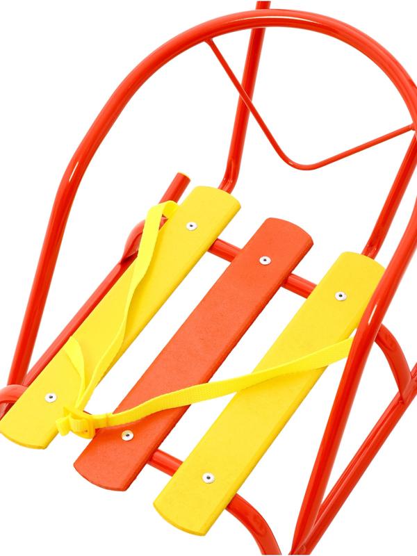 Санки кукольные с толкателем, алый