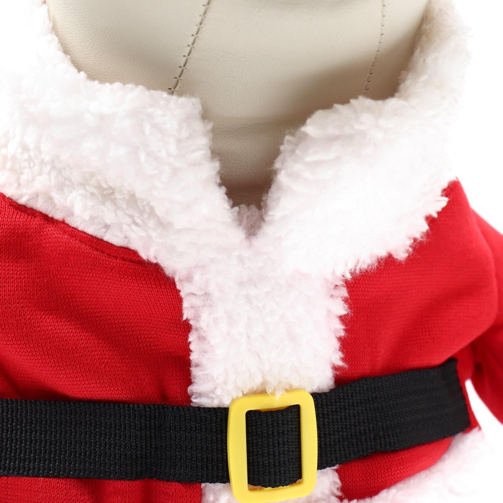 Новогодний костюм для собак «Клаус», размер 2XL (ДС 45, ОГ 55 см)