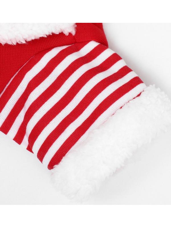 Новогодний костюм для собак «Клаус», размер 2XL (ДС 45, ОГ 55 см)