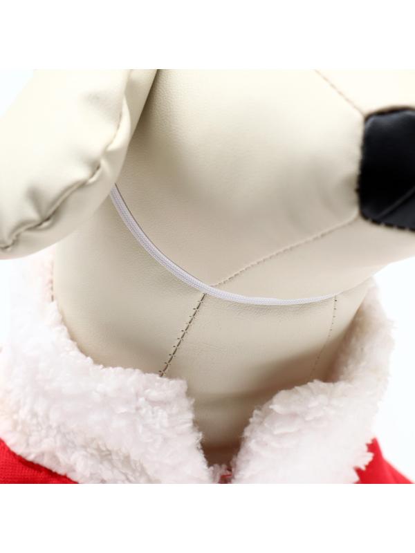 Новогодний костюм для собак «Клаус», размер 2XL (ДС 45, ОГ 55 см)