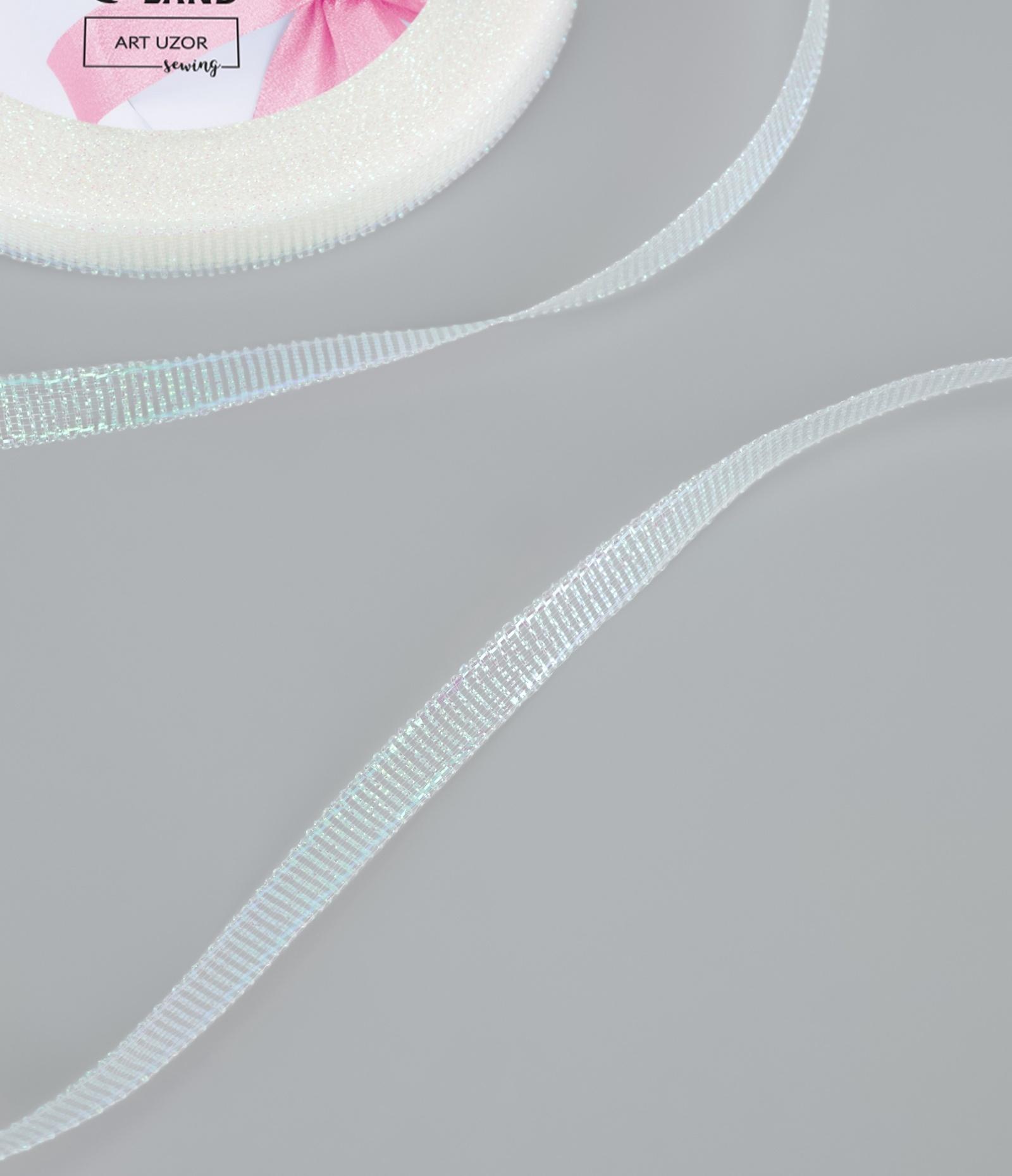 Лента парчовая, 6 мм, 23±1 м, голографическая