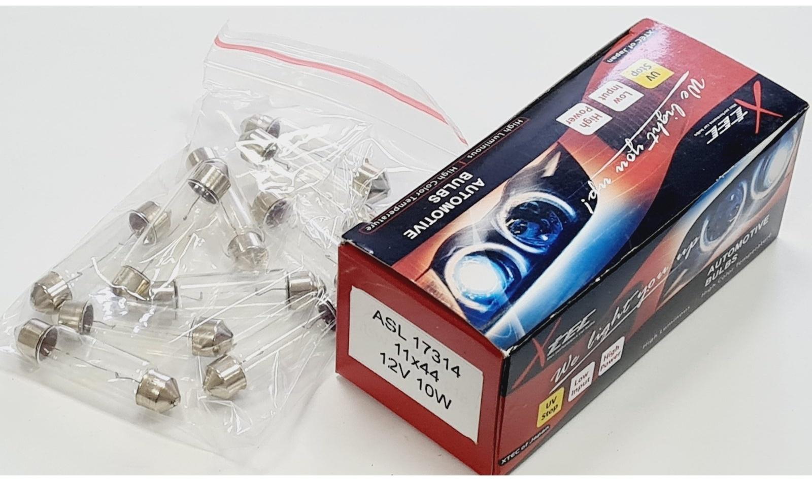 Лампа накаливания Fest T 11×44 12 В, 10W, SV8.5