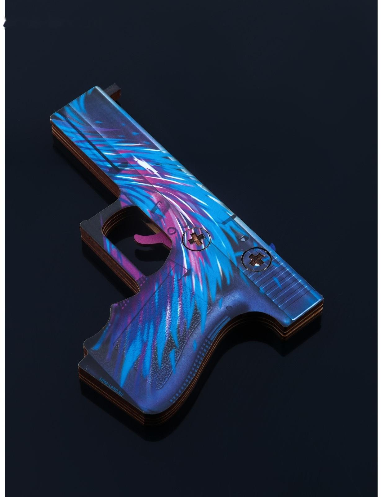 Оружие деревянное, детское сувенирное «Некромантика», автомат, пистолет, нож - штык, 3 шт.