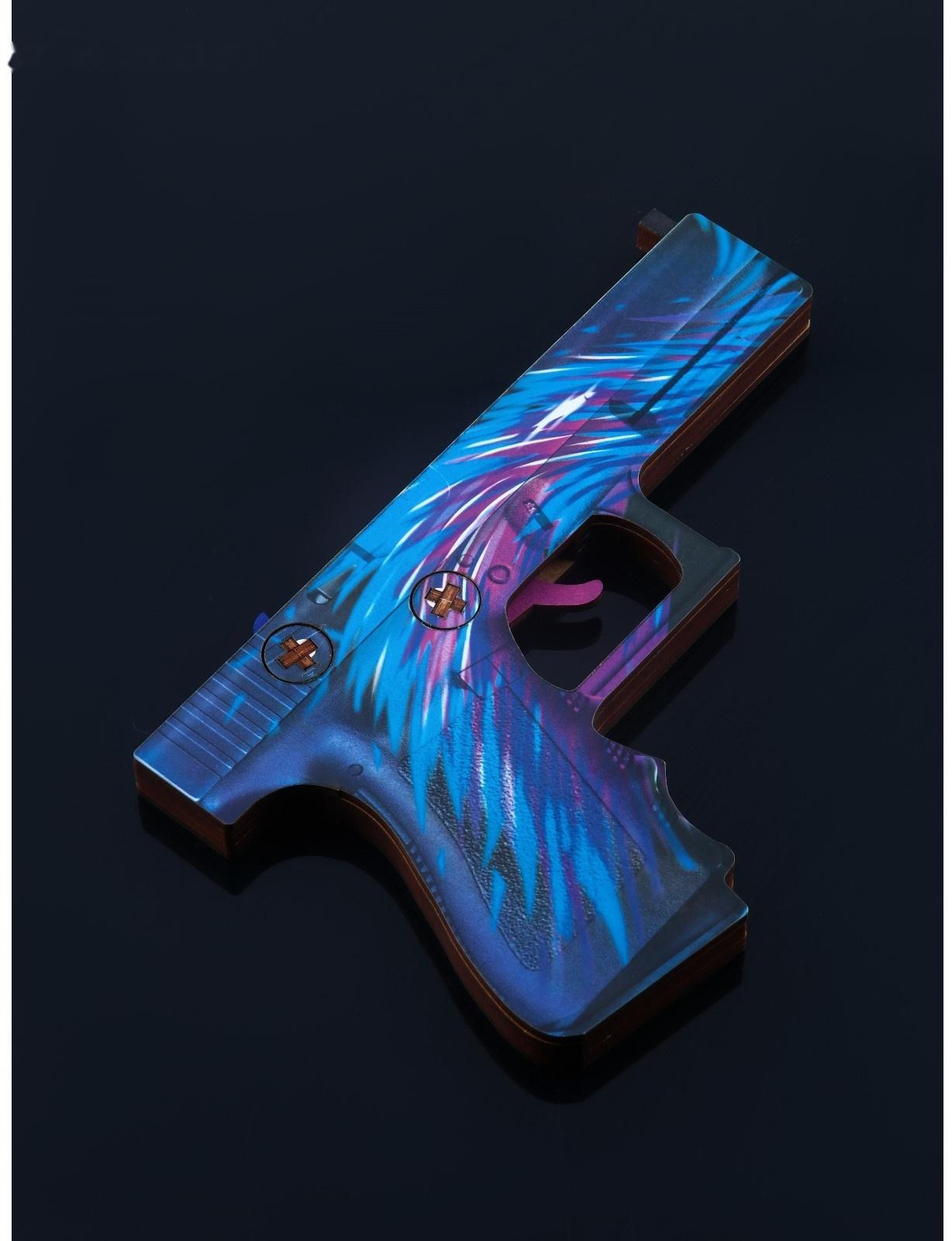 Оружие деревянное, детское сувенирное «Некромантика», автомат, пистолет, нож - штык, 3 шт.