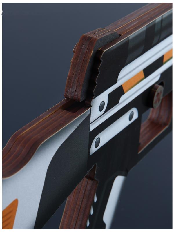 Оружие деревянное, детское сувенирное «Некромантика», автомат, пистолет, нож - штык, 3 шт.