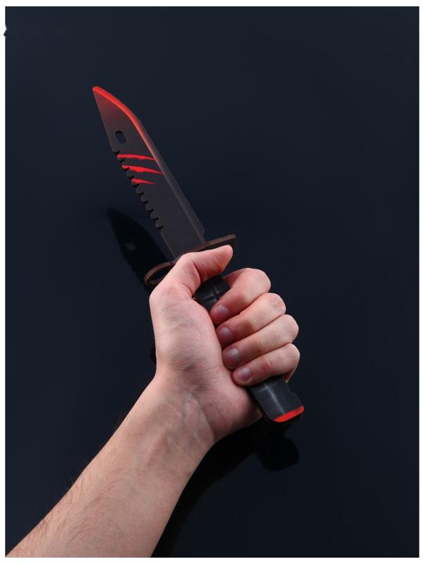 Оружие деревянное, детское сувенирное «Некромантика», автомат, пистолет, нож - штык, 3 шт.