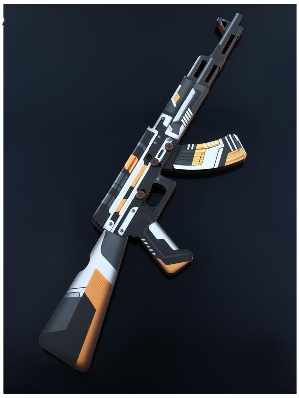 Оружие деревянное, детское сувенирное «Некромантика», автомат, пистолет, нож - штык, 3 шт.