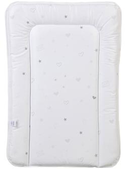 Матрас для пеленания Polini Kids French Teddy, на комод 70×50 см, цвет белый-серый