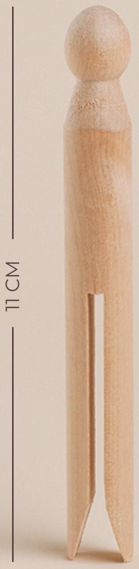 Набор прищепок SL Home, 20 шт., бамбук, 11×1.4 см