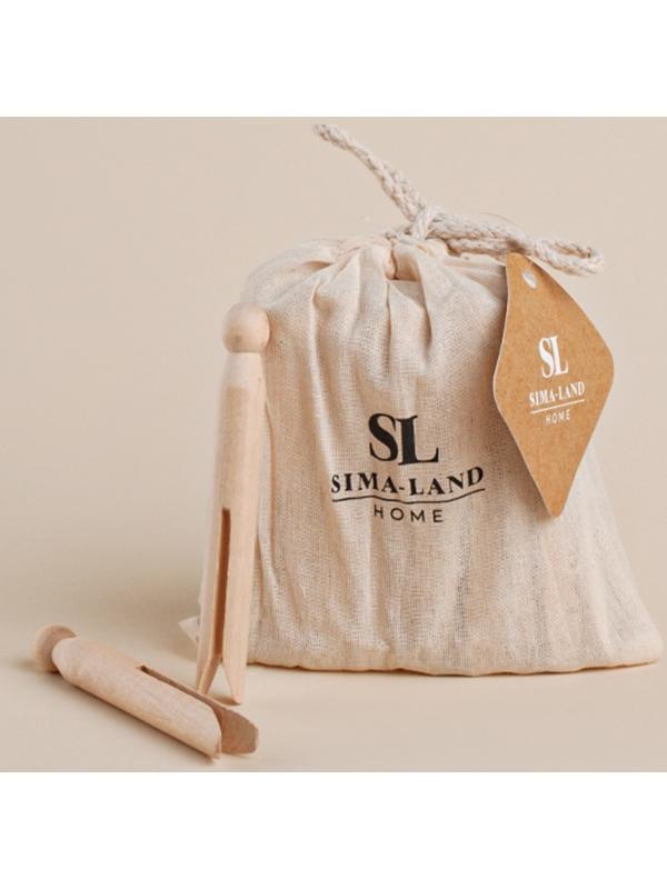 Набор прищепок SL Home, 20 шт., бамбук, 11×1.4 см