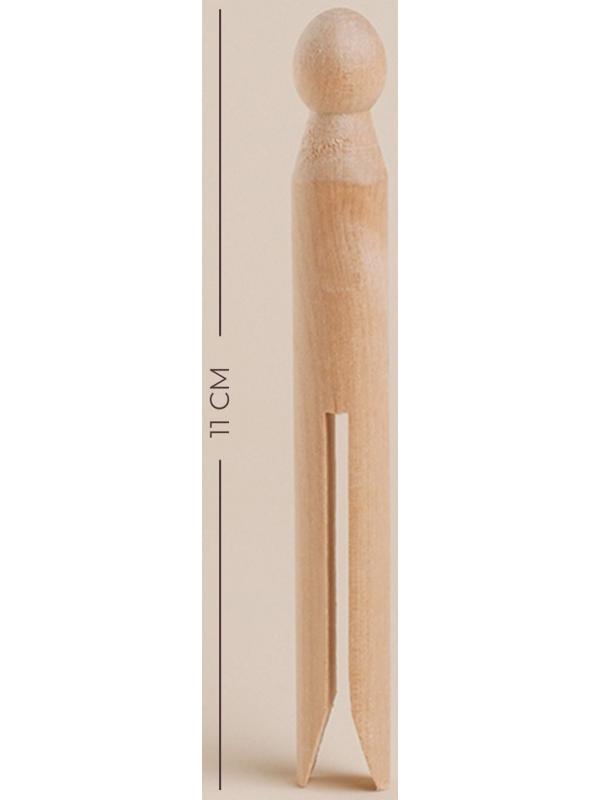 Набор прищепок SL Home, 20 шт., бамбук, 11×1.4 см