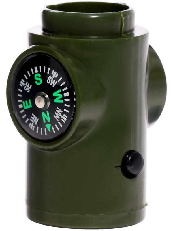 Набор героя «Разведчик», 6 в 1: свисток, компас, фонарик, термометр, зеркало, лупа