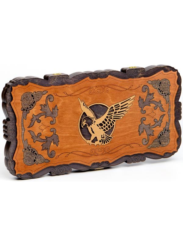 Нарды деревянные резные «Орёл», настольная игра, 45×45 см