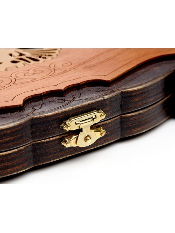 Нарды деревянные резные «Орёл», настольная игра, 45×45 см