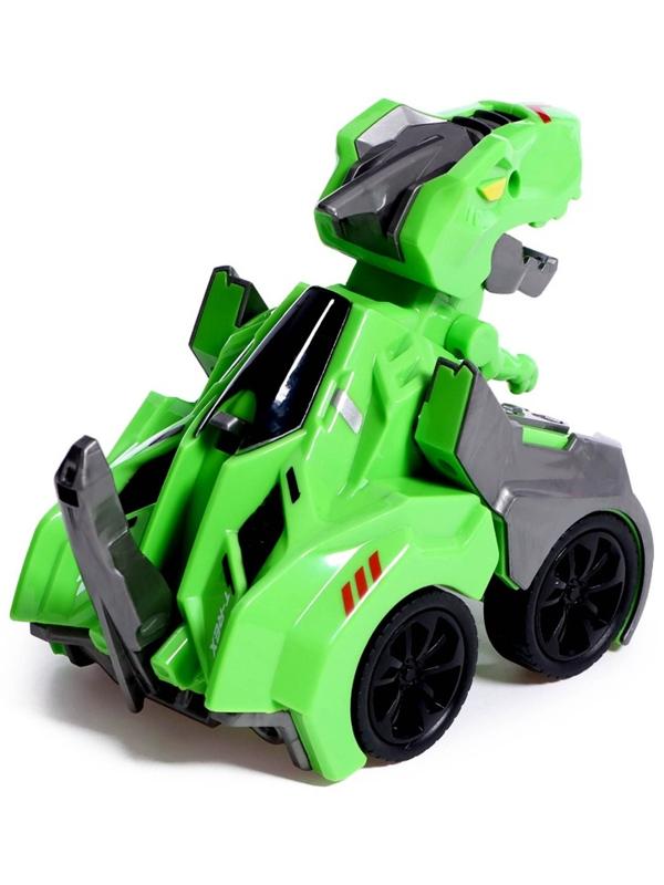 Робот «Раптор», инерционный, трансформируется, цвет зелёный