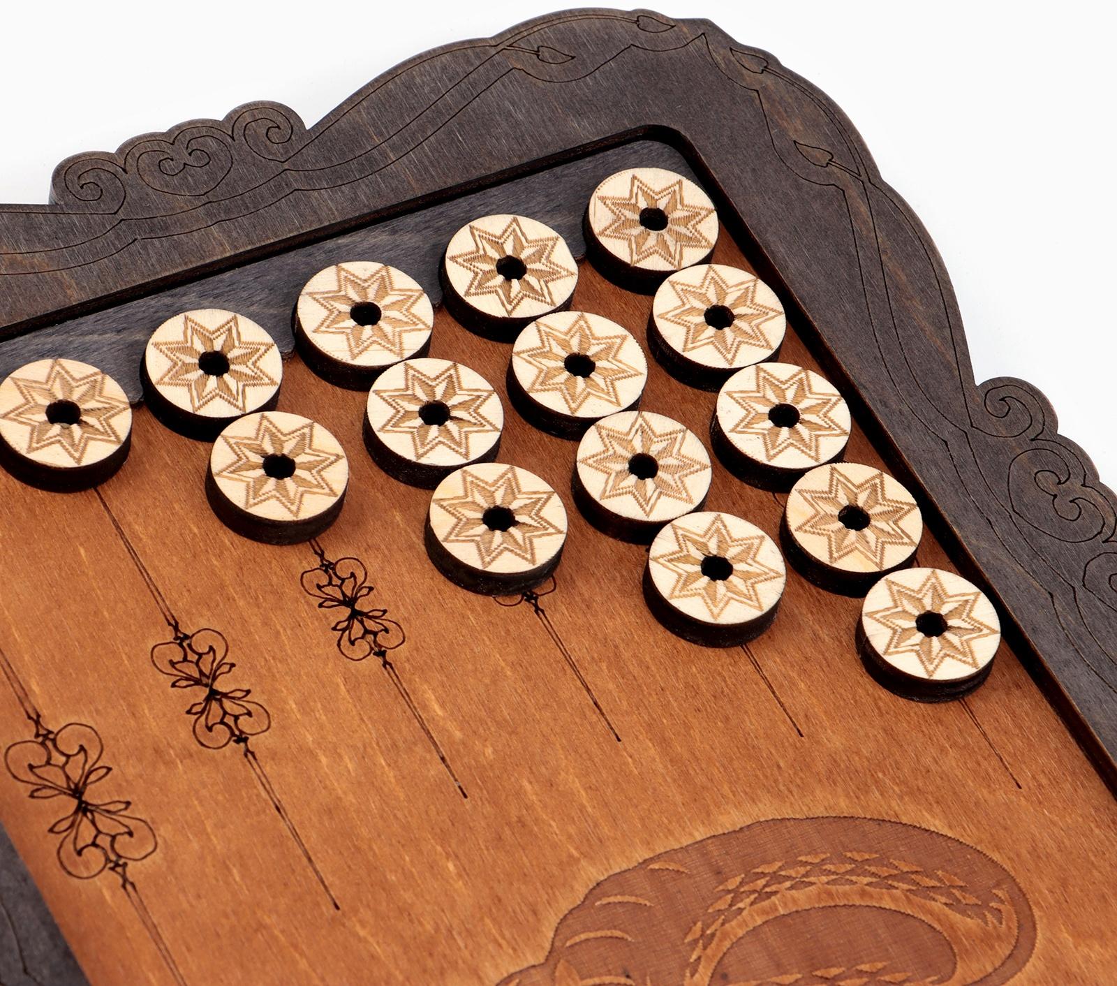 Нарды деревянные большие, настольная игра «Змея», 45×45 см