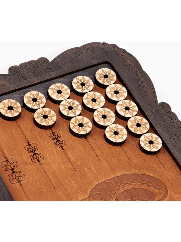 Нарды деревянные большие, настольная игра «Змея», 45×45 см