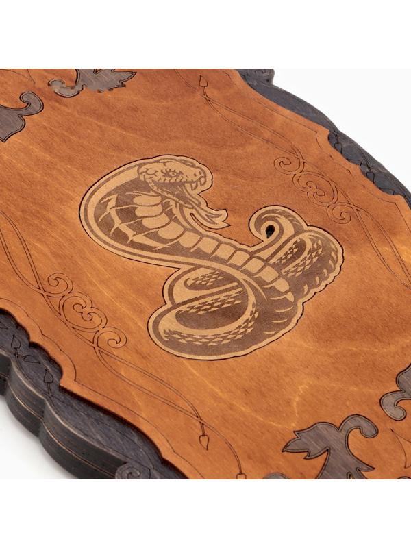 Нарды деревянные большие, настольная игра «Змея», 45×45 см