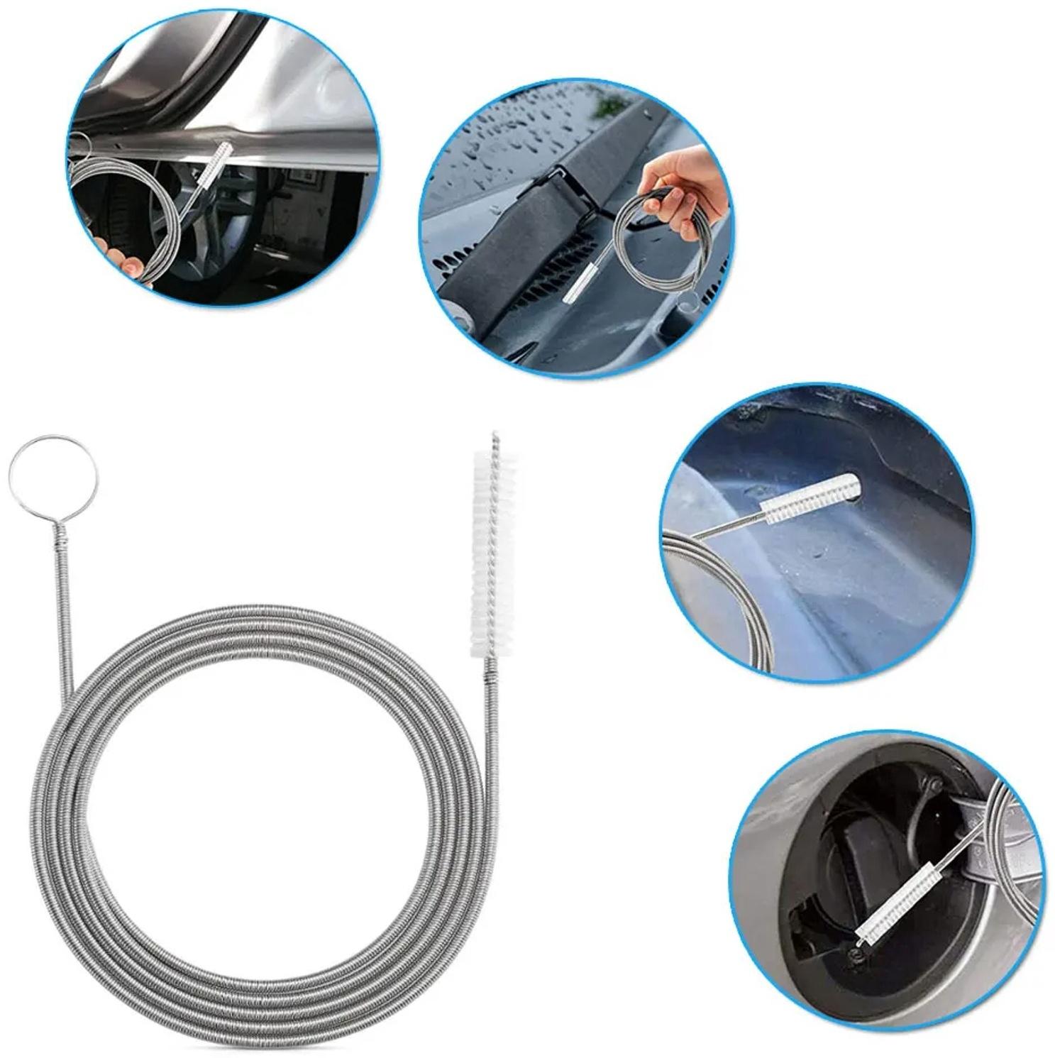 Щетка для чистки дренажного отверстия в автомобиле, 150 см, ершик 6.5 см