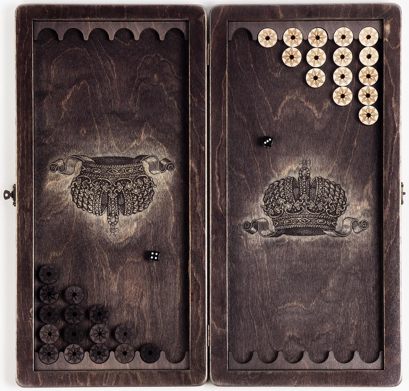 Нарды деревянные «Лев», настольная игра, 45×45 см