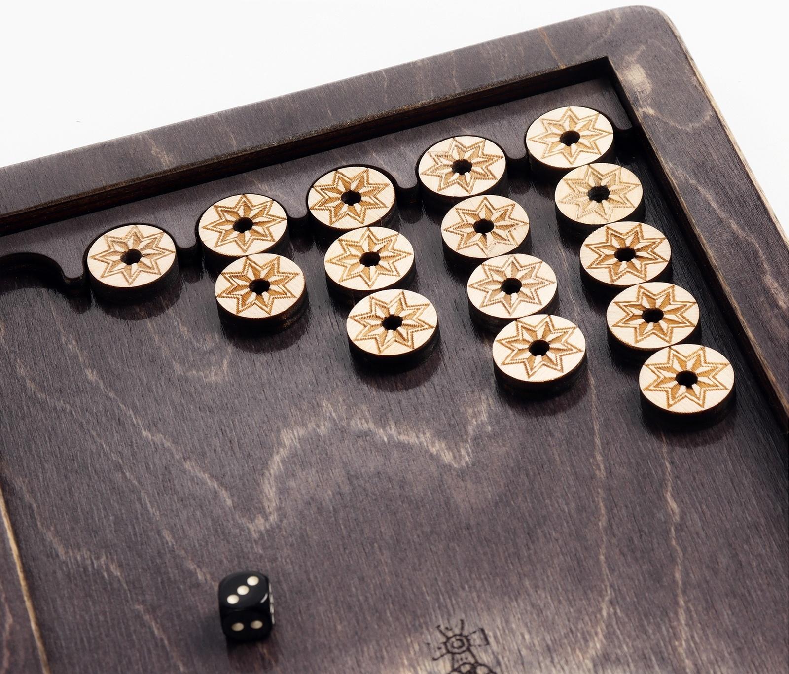 Нарды деревянные «Лев», настольная игра, 45×45 см