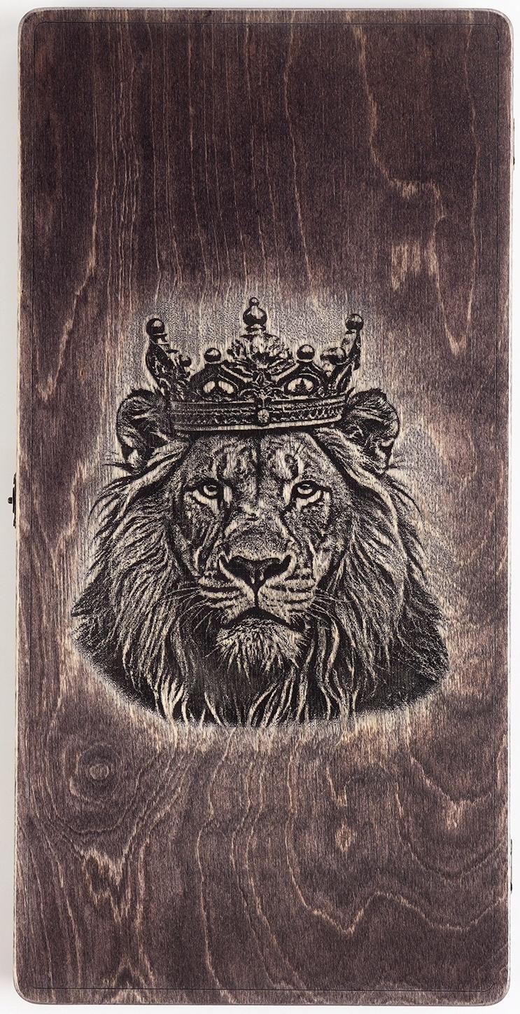 Нарды деревянные «Лев», настольная игра, 45×45 см