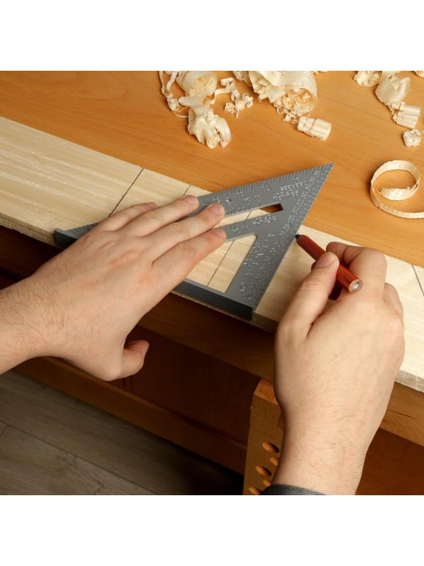 Универсальный кровельный угольник ТУНДРА, алюминий, 175 мм