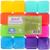 Кубики детские, пластиковые, цветные, 16 штук, 4×4 см
