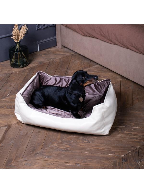 Лежак Ginger, 85×57×22 см, мебельная ткань, размер M, микс цветов