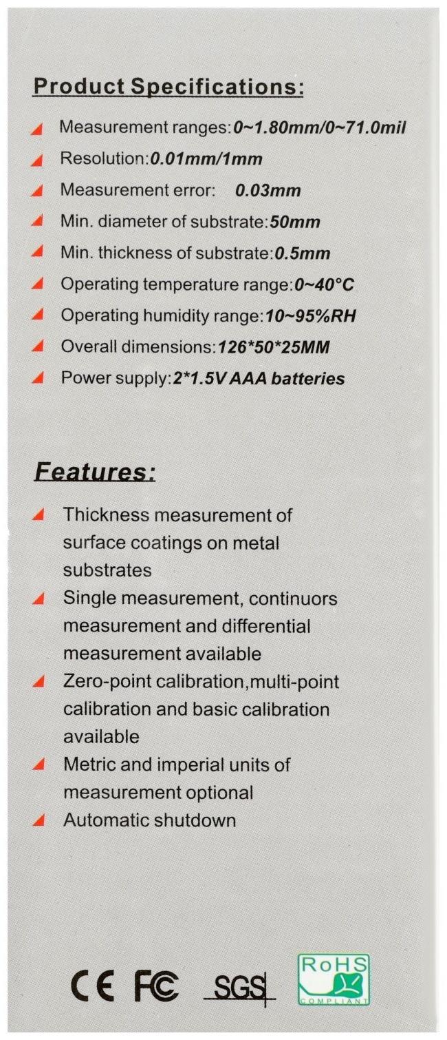 Толщиномер лакокрасочных покрытий ТУНДРА, для всех видов металла